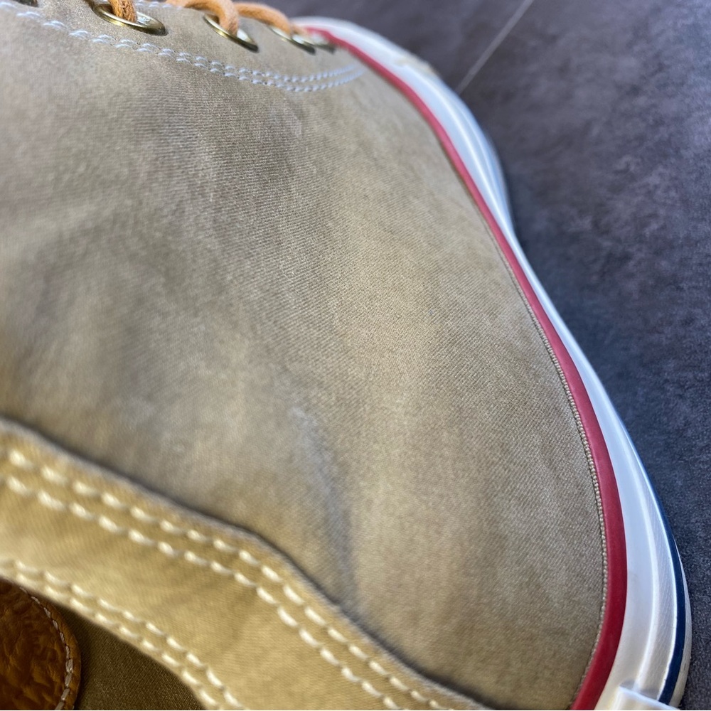 Converse Unisex Tan Lux peached suede High-Top Athletic Shoes W7 M5 - Picture 6 of 8